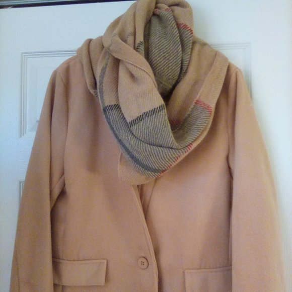 ladies camel top coat mixed blend - Picture 1 of 2